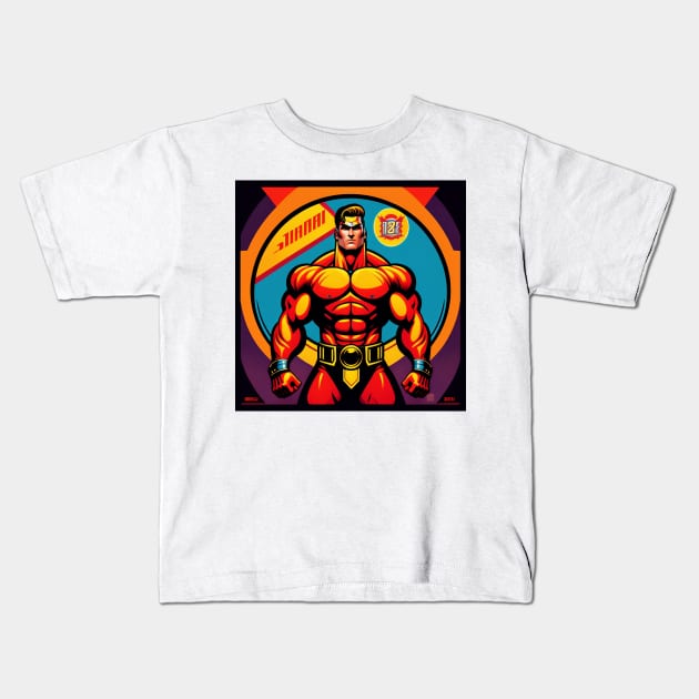 Spartan Strong MSU Vintage | Spartan Strong Comic Book Style,Warrior Kids T-Shirt by Zachariya420